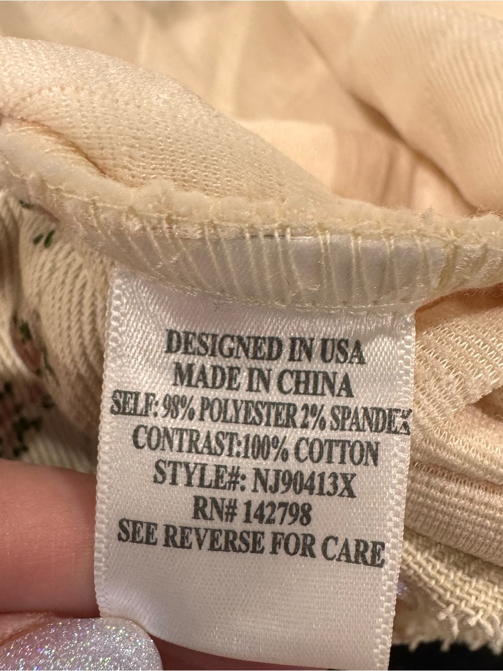 New In Quilted Floral-Trim Puffer Jacket in Blush - Picture 13 of 14